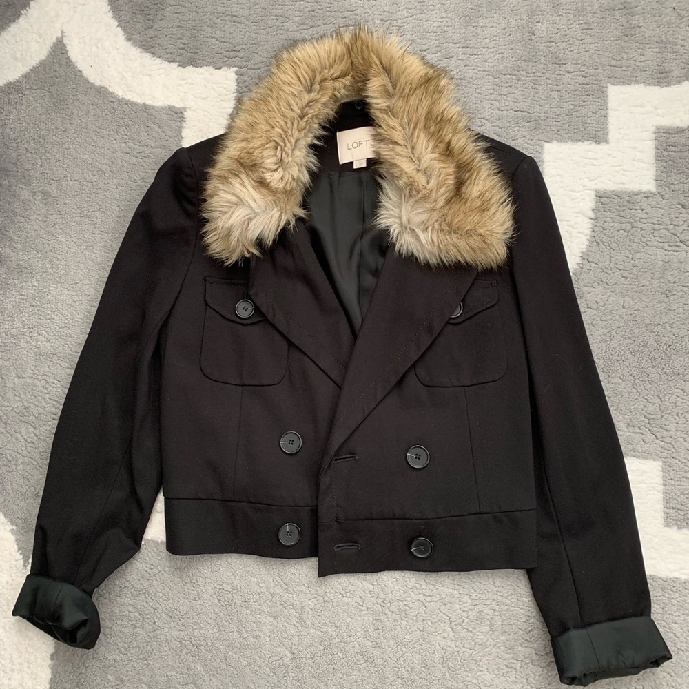 Loft Fur Collar Jacket